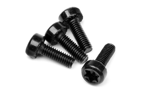 Wide Cap Head Torx Screw M4X12Mm (4Pcs) in de groep SPEELGOED, KINDER- & BABYPRODUCTEN / Op afstand bestuurbaar / Reserveonderdelen & Extra accessoires / HPI / Motors / Onderdelen Benzinemotoren bij TP E-commerce Nordic AB (A02969)