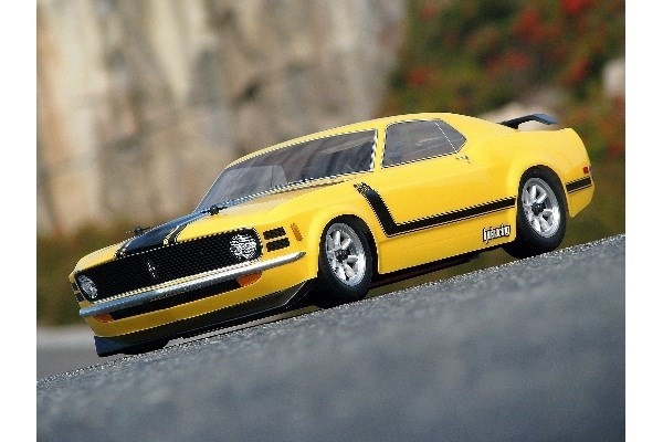 1970 Ford Mustang Boss 302 Body (200Mm) in de groep SPEELGOED, KINDER- & BABYPRODUCTEN / Op afstand bestuurbaar / Reserveonderdelen & Extra accessoires / HPI / Carrosserieën & Accessoires / Onroad-carrosserieën (Transparant) bij TP E-commerce Nordic AB (A03022)