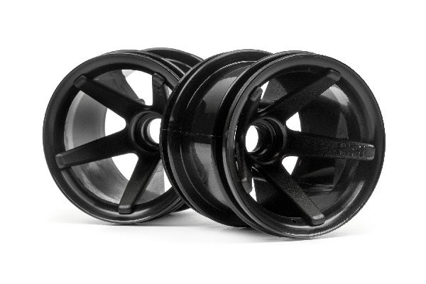 Super Star Mt Wheels Front (Black/2.2In/2Pcs) in de groep SPEELGOED, KINDER- & BABYPRODUCTEN / Op afstand bestuurbaar / Reserveonderdelen & Extra accessoires / HPI / Velgen / Offroad bij TP E-commerce Nordic AB (A03025)