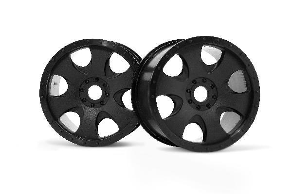 Warlock Wheel Black (83X56Mm/2Pcs) in de groep SPEELGOED, KINDER- & BABYPRODUCTEN / Op afstand bestuurbaar / Reserveonderdelen & Extra accessoires / HPI / Velgen / Offroad bij TP E-commerce Nordic AB (A03048)