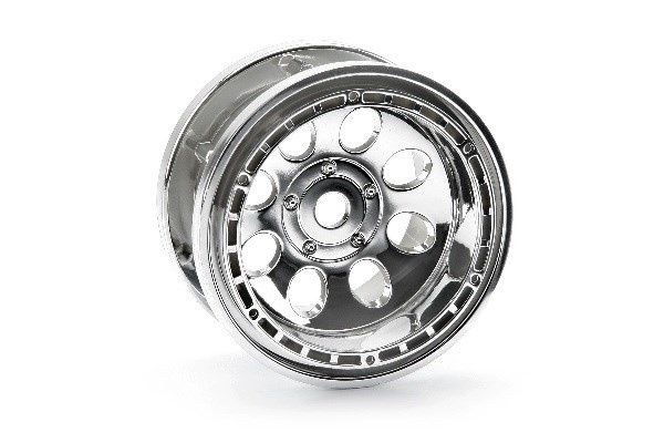 Rock 8 Bead Lock Wheel Chrome (55X36Mm/2Pcs) in de groep SPEELGOED, KINDER- & BABYPRODUCTEN / Op afstand bestuurbaar / Reserveonderdelen & Extra accessoires / HPI / Velgen / Offroad bij TP E-commerce Nordic AB (A03051)