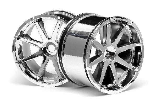 Blast Wheel Chrome (115X70Mm 7Inch/2Pcs) in de groep SPEELGOED, KINDER- & BABYPRODUCTEN / Op afstand bestuurbaar / Reserveonderdelen & Extra accessoires / HPI / Velgen / Offroad bij TP E-commerce Nordic AB (A03060)