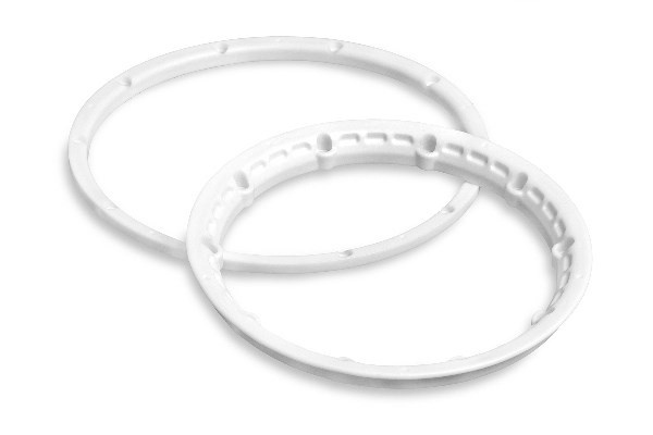 Heavy Duty Wheel Bead Lock Rings White/For 2 Whl in de groep SPEELGOED, KINDER- & BABYPRODUCTEN / Op afstand bestuurbaar / Reserveonderdelen & Extra accessoires / HPI / Velgen / Offroad bij TP E-commerce Nordic AB (A03061)
