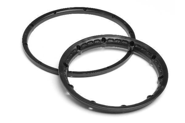 Heavy Duty Wheel Bead Lock Rings (Black/For 2 Whl) in de groep SPEELGOED, KINDER- & BABYPRODUCTEN / Op afstand bestuurbaar / Reserveonderdelen & Extra accessoires / HPI / Velgen / Offroad bij TP E-commerce Nordic AB (A03062)