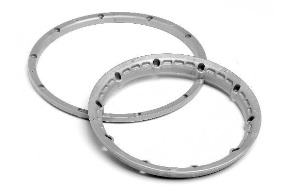 Heavy Duty Wheel Bead Lock Rings Silver F. 2 Whl in de groep SPEELGOED, KINDER- & BABYPRODUCTEN / Op afstand bestuurbaar / Reserveonderdelen & Extra accessoires / HPI / Velgen / Offroad bij TP E-commerce Nordic AB (A03063)