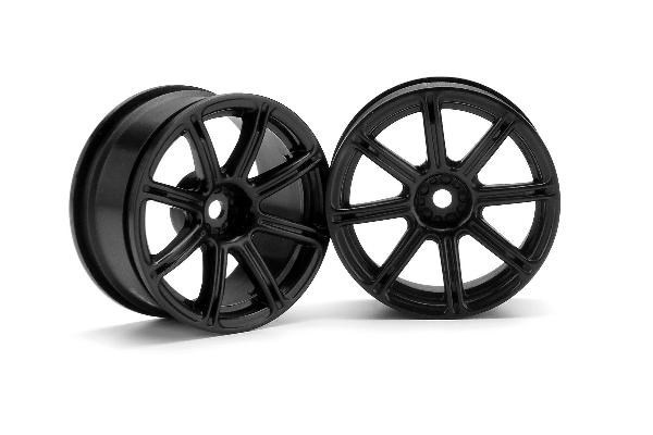 Work Emotion Xc8 Wheel 26Mm Black (3Mm Offset) in de groep SPEELGOED, KINDER- & BABYPRODUCTEN / Op afstand bestuurbaar / Reserveonderdelen & Extra accessoires / HPI / Velgen / Onroad bij TP E-commerce Nordic AB (A03082)