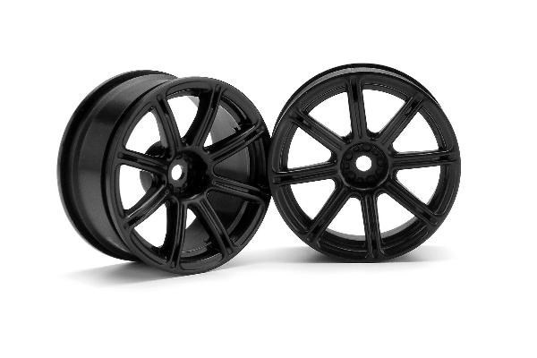 Work Emotion Xc8 Wheel 26Mm Black (3Mm Offset) in de groep SPEELGOED, KINDER- & BABYPRODUCTEN / Op afstand bestuurbaar / Reserveonderdelen & Extra accessoires / HPI / Velgen / Onroad bij TP E-commerce Nordic AB (A03082)