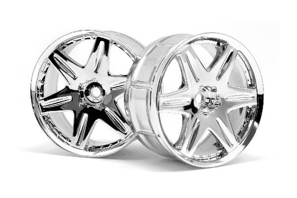 Lp32 Wheel Work Ls406 Chrome (2Pcs) in de groep SPEELGOED, KINDER- & BABYPRODUCTEN / Op afstand bestuurbaar / Reserveonderdelen & Extra accessoires / HPI / Velgen / Onroad bij TP E-commerce Nordic AB (A03101)