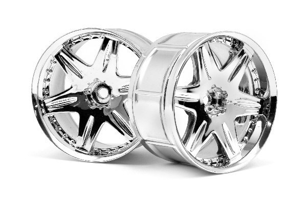 Lp35 Wheel Work Ls406 Chrome (2Pcs) in de groep SPEELGOED, KINDER- & BABYPRODUCTEN / Op afstand bestuurbaar / Reserveonderdelen & Extra accessoires / HPI / Velgen / Onroad bij TP E-commerce Nordic AB (A03102)