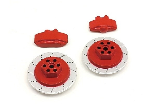 E10 Brake Disc & Caliper Set (Red) in de groep SPEELGOED, KINDER- & BABYPRODUCTEN / Op afstand bestuurbaar / Reserveonderdelen & Extra accessoires / HPI / Reserveonderdelen & Tuning / Aandrijvingen bij TP E-commerce Nordic AB (A03103)