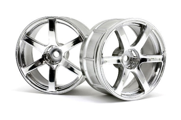 Lp29 Wheel Yokohama Avs Model T6 Chrome (2Pcs) in de groep SPEELGOED, KINDER- & BABYPRODUCTEN / Op afstand bestuurbaar / Reserveonderdelen & Extra accessoires / HPI / Velgen / Onroad bij TP E-commerce Nordic AB (A03110)