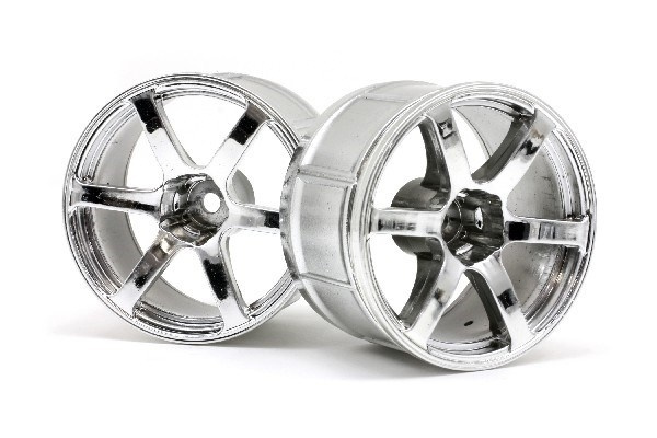 Lp35 Wheel Yokohama Avs Model T6 Chrome (2Pcs) in de groep SPEELGOED, KINDER- & BABYPRODUCTEN / Op afstand bestuurbaar / Reserveonderdelen & Extra accessoires / HPI / Velgen / Onroad bij TP E-commerce Nordic AB (A03112)