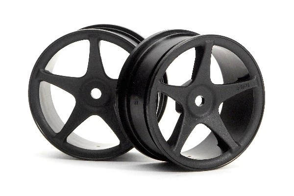 Super Star Wheels 26Mm Black (1Mm Offset) in de groep SPEELGOED, KINDER- & BABYPRODUCTEN / Op afstand bestuurbaar / Reserveonderdelen & Extra accessoires / HPI / Velgen / Onroad bij TP E-commerce Nordic AB (A03126)