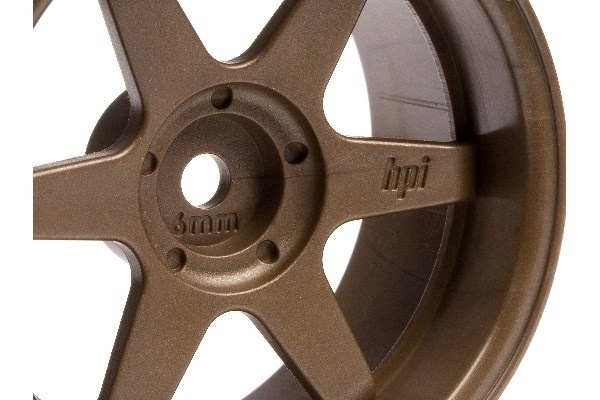 TE37 Wheel 26Mm Bronze (6Mm Offset) in de groep SPEELGOED, KINDER- & BABYPRODUCTEN / Op afstand bestuurbaar / Reserveonderdelen & Extra accessoires / HPI / Velgen / Onroad bij TP E-commerce Nordic AB (A03155)