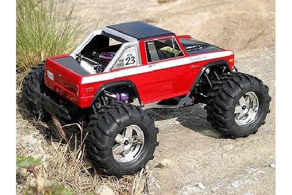 1973 Ford Bronco Body in de groep SPEELGOED, KINDER- & BABYPRODUCTEN / Op afstand bestuurbaar / Reserveonderdelen & Extra accessoires / HPI / Carrosserieën & Accessoires / Offroad-carrosserieën (Transparant) bij TP E-commerce Nordic AB (A03421)