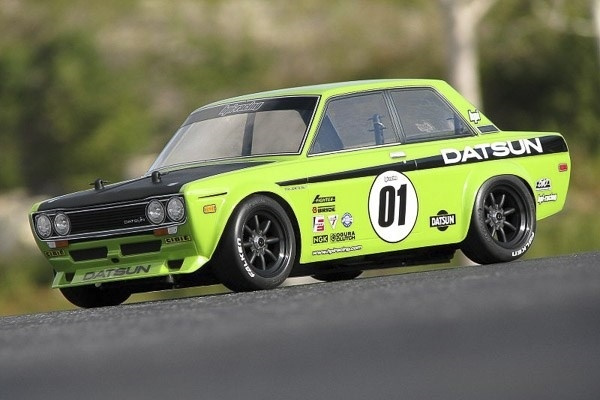 Datsun 510 Body (Wb225Mm.F0/R3Mm) in de groep SPEELGOED, KINDER- & BABYPRODUCTEN / Op afstand bestuurbaar / Reserveonderdelen & Extra accessoires / HPI / Carrosserieën & Accessoires / Onroad-carrosserieën (Transparant) bij TP E-commerce Nordic AB (A03427)