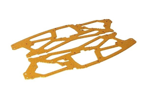 Main Chassis 2.5Mm (Gold/2Pcs) in de groep SPEELGOED, KINDER- & BABYPRODUCTEN / Op afstand bestuurbaar / Reserveonderdelen & Extra accessoires / HPI / Reserveonderdelen & Tuning / Chassis onderdelen bij TP E-commerce Nordic AB (A03466)