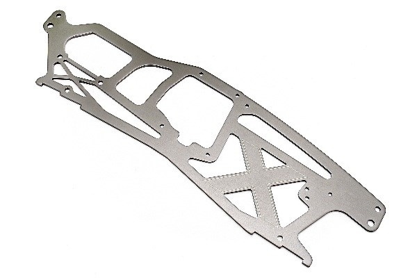 Main Chassis 2.5Mm (Savage X/Grey/Right in de groep SPEELGOED, KINDER- & BABYPRODUCTEN / Op afstand bestuurbaar / Reserveonderdelen & Extra accessoires / HPI / Reserveonderdelen & Tuning / Chassis onderdelen bij TP E-commerce Nordic AB (A03473)