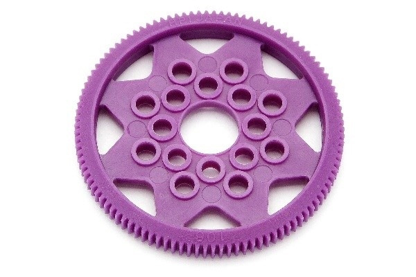 Spur Gear 106 Tooth (64 Pitch / 0.4M)(W/O Balls) in de groep SPEELGOED, KINDER- & BABYPRODUCTEN / Op afstand bestuurbaar / Reserveonderdelen & Extra accessoires / HPI / Reserveonderdelen & Tuning / Versnellingen bij TP E-commerce Nordic AB (A03518)