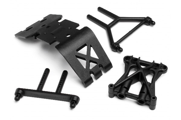 Skid Plate/Shock Tower Set in de groep SPEELGOED, KINDER- & BABYPRODUCTEN / Op afstand bestuurbaar / Reserveonderdelen & Extra accessoires / HPI / Reserveonderdelen & Tuning / Chassis onderdelen bij TP E-commerce Nordic AB (A03557)