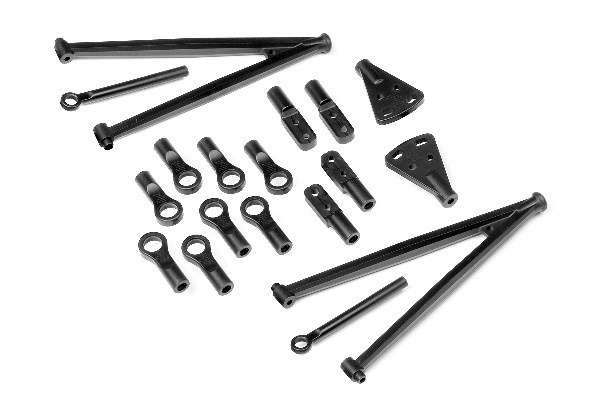 Rod End Set 113Mm (Wheely King) in de groep SPEELGOED, KINDER- & BABYPRODUCTEN / Op afstand bestuurbaar / Reserveonderdelen & Extra accessoires / HPI / Reserveonderdelen & Tuning / Schokdempers bij TP E-commerce Nordic AB (A03757)