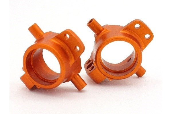 Hd Aluminum Front Hub Carrier (Orange/2Pcs) in de groep SPEELGOED, KINDER- & BABYPRODUCTEN / Op afstand bestuurbaar / Reserveonderdelen & Extra accessoires / HPI / Reserveonderdelen & Tuning / Schokdempers bij TP E-commerce Nordic AB (A04051)