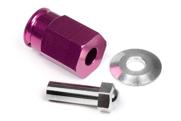 Aluminum Wide Hex Hub 12Mm (24Mm Wide/Purple) in de groep SPEELGOED, KINDER- & BABYPRODUCTEN / Op afstand bestuurbaar / Reserveonderdelen & Extra accessoires / HPI / Reserveonderdelen & Tuning / Aandrijvingen bij TP E-commerce Nordic AB (A04193)