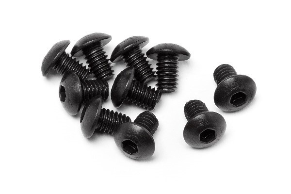 Button Head Screw M4X6Mm (Hex Socket/10Pcs) in de groep SPEELGOED, KINDER- & BABYPRODUCTEN / Op afstand bestuurbaar / Reserveonderdelen & Extra accessoires / HPI / Schroeven/Beugels / Schroeven bij TP E-commerce Nordic AB (A04232)