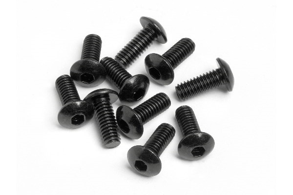 Button Head Screw M4X10Mm (Hex Socket/10Pcs) in de groep SPEELGOED, KINDER- & BABYPRODUCTEN / Op afstand bestuurbaar / Reserveonderdelen & Extra accessoires / HPI / Schroeven/Beugels / Schroeven bij TP E-commerce Nordic AB (A04234)