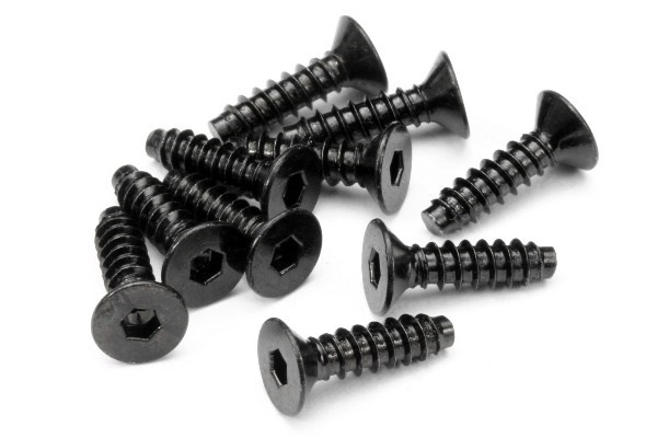 Tp Flat Head Screw M4X15Mm (Hex Socket/10Pcs) in de groep SPEELGOED, KINDER- & BABYPRODUCTEN / Op afstand bestuurbaar / Reserveonderdelen & Extra accessoires / HPI / Schroeven/Beugels / Schroeven bij TP E-commerce Nordic AB (A04237)