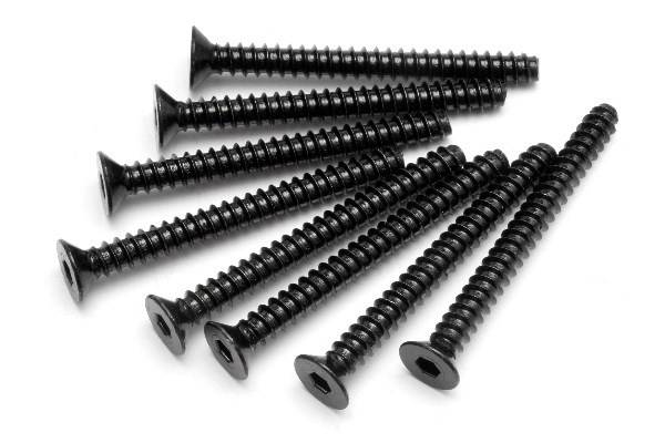 Tp Flat Head Screw M4X40Mm (Hex Socket/8Pcs) in de groep SPEELGOED, KINDER- & BABYPRODUCTEN / Op afstand bestuurbaar / Reserveonderdelen & Extra accessoires / HPI / Schroeven/Beugels / Schroeven bij TP E-commerce Nordic AB (A04239)