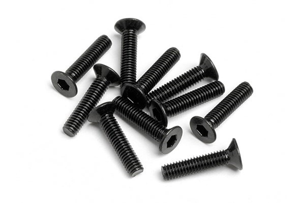 Flat Head Screw M2.5X12Mm (Hexsocket/10Pcs) in de groep SPEELGOED, KINDER- & BABYPRODUCTEN / Op afstand bestuurbaar / Reserveonderdelen & Extra accessoires / HPI / Schroeven/Beugels / Schroeven bij TP E-commerce Nordic AB (A04412)