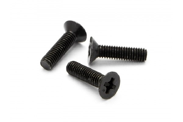 Flat Head Screw M3 X 12Mm (6Pcs) in de groep SPEELGOED, KINDER- & BABYPRODUCTEN / Op afstand bestuurbaar / Reserveonderdelen & Extra accessoires / HPI / Schroeven/Beugels / Schroeven bij TP E-commerce Nordic AB (A04429)