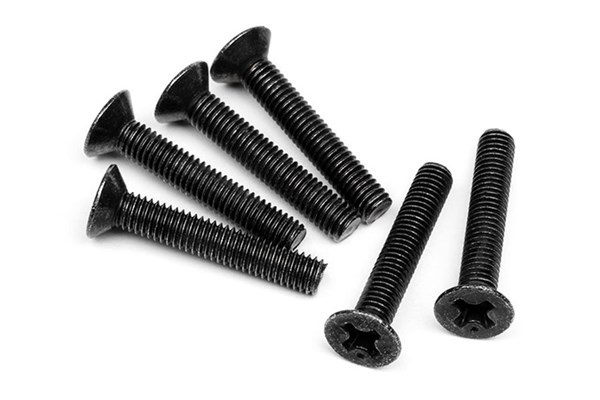 Flat Head Screw M3X18Mm (6Pcs) in de groep SPEELGOED, KINDER- & BABYPRODUCTEN / Op afstand bestuurbaar / Reserveonderdelen & Extra accessoires / HPI / Schroeven/Beugels / Schroeven bij TP E-commerce Nordic AB (A04431)