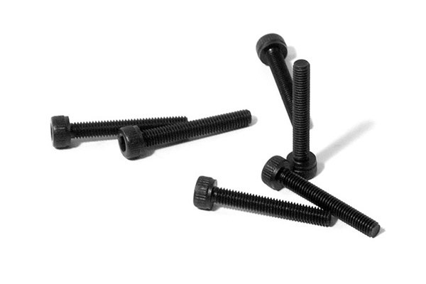 Cap Head Screw M3 X 20Mm (Black/6Pcs) in de groep SPEELGOED, KINDER- & BABYPRODUCTEN / Op afstand bestuurbaar / Reserveonderdelen & Extra accessoires / HPI / Schroeven/Beugels / Schroeven bij TP E-commerce Nordic AB (A04441)