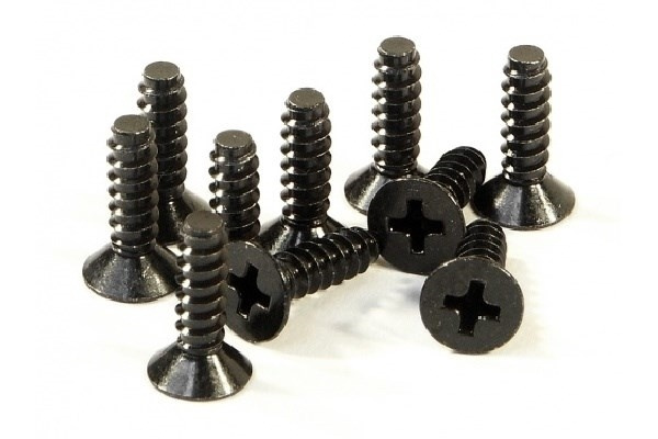 Tp. Flat Head Screw M4X15Mm (10Pcs) in de groep SPEELGOED, KINDER- & BABYPRODUCTEN / Op afstand bestuurbaar / Reserveonderdelen & Extra accessoires / HPI / Schroeven/Beugels / Schroeven bij TP E-commerce Nordic AB (A04476)