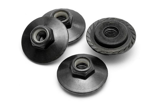 Flanged Lock Nut M5X8Mm (Black/4Pcs) in de groep SPEELGOED, KINDER- & BABYPRODUCTEN / Op afstand bestuurbaar / Reserveonderdelen & Extra accessoires / HPI / Schroeven/Beugels / Moeren bij TP E-commerce Nordic AB (A04489)