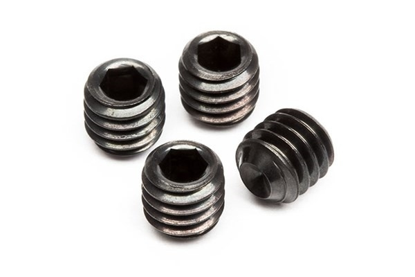 Set Screw M4X4Mm (4Pcs) in de groep SPEELGOED, KINDER- & BABYPRODUCTEN / Op afstand bestuurbaar / Reserveonderdelen & Extra accessoires / HPI / Schroeven/Beugels / Schroeven bij TP E-commerce Nordic AB (A04505)