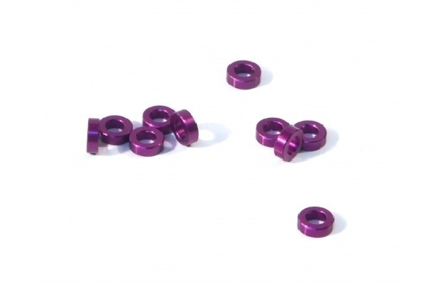 Aluminium Washer 3 X 6 X 2.0Mm (Purple/10 Pcs) in de groep SPEELGOED, KINDER- & BABYPRODUCTEN / Op afstand bestuurbaar / Reserveonderdelen & Extra accessoires / HPI / Schroeven/Beugels / Schijven bij TP E-commerce Nordic AB (A04520)