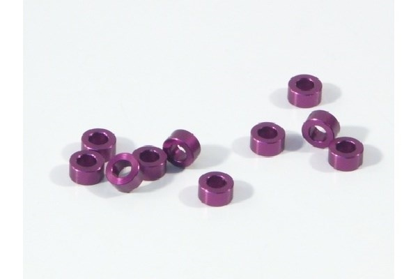 Aluminium Washer 3 X 6 X 3.0Mm (Purple/10 Pcs) in de groep SPEELGOED, KINDER- & BABYPRODUCTEN / Op afstand bestuurbaar / Reserveonderdelen & Extra accessoires / HPI / Schroeven/Beugels / Schijven bij TP E-commerce Nordic AB (A04521)