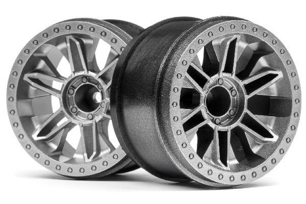 6-SHOT ST WHEEL (SILVER/2PCS) in de groep SPEELGOED, KINDER- & BABYPRODUCTEN / Op afstand bestuurbaar / Reserveonderdelen & Extra accessoires / HPI / Velgen / Offroad bij TP E-commerce Nordic AB (A04554)