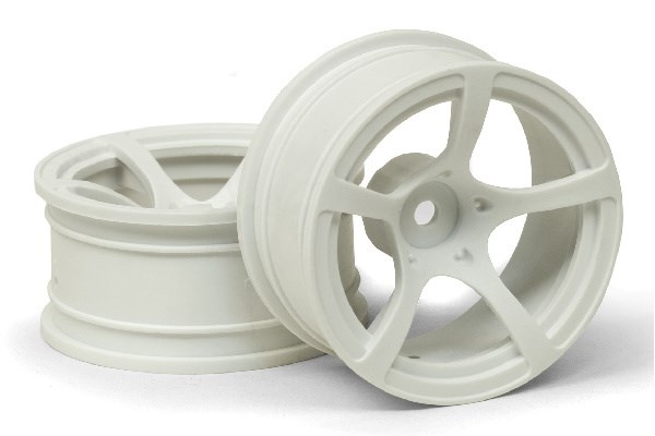 D5 WHEEL WHITE (9MM/2PCS) in de groep SPEELGOED, KINDER- & BABYPRODUCTEN / Op afstand bestuurbaar / Reserveonderdelen & Extra accessoires / HPI / Velgen / Onroad bij TP E-commerce Nordic AB (A04557)