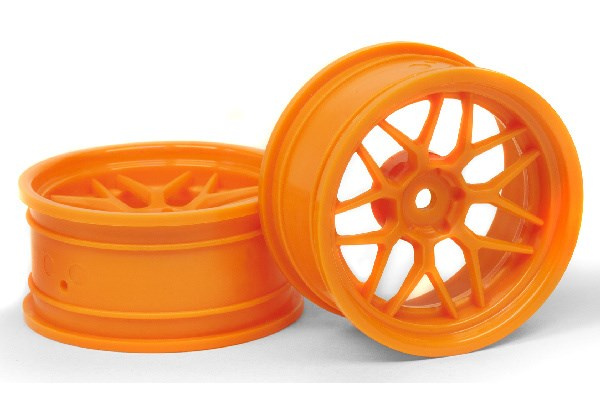 TECH 7 WHEEL ORANGE (6MM/2PCS) in de groep SPEELGOED, KINDER- & BABYPRODUCTEN / Op afstand bestuurbaar / Reserveonderdelen & Extra accessoires / HPI / Velgen / Onroad bij TP E-commerce Nordic AB (A04560)