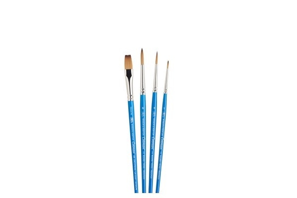 Cotman Penselset med kort skaft, 4st in de groep SPORT, VRIJE TIJD & HOBBY / Hobby / Schilderen & tekenen / Brushes bij TP E-commerce Nordic AB (A04660)