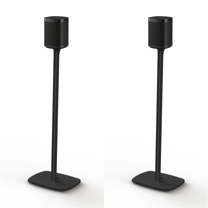 FLEXSON Floor Stand SONOS ONESONOS ONE/PLAY:1 Black Pair in de groep HOME ELECTRONICS / Audio & Beeld / Luidsprekers & accessoires / Luidsprekerbevestigingen bij TP E-commerce Nordic AB (A04802)