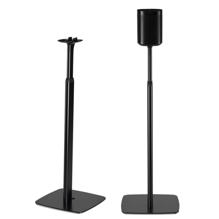 FLEXSON Adjustable Floor Stand One/Play1 Blk x2 in de groep HOME ELECTRONICS / Audio & Beeld / Luidsprekers & accessoires / Luidsprekerbevestigingen bij TP E-commerce Nordic AB (A04806)
