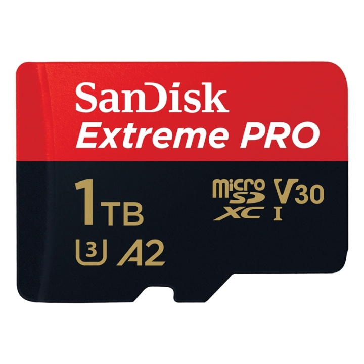 SANDISK MicroSDXC Extreme Pro 1TB 170MB/s A2 C10 V30 U4 in de groep HOME ELECTRONICS / Opslagmedia / Geheugenkaarten / MicroSD/HC/XC bij TP E-commerce Nordic AB (A05022)