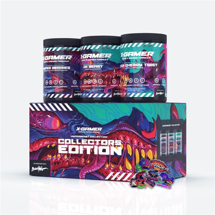 X-GAMER X-Tubz Hyper Beast Collection Box 3x 600g in de groep COMPUTERS & RANDAPPARATUUR / GAMING / Energiedrankjes voor gamers bij TP E-commerce Nordic AB (A05036)
