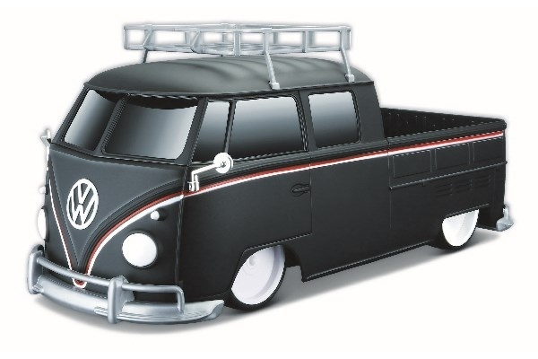 Volkswagen Pick up Type 2 1:16 27/40Mhz matt black in de groep SPEELGOED, KINDER- & BABYPRODUCTEN / Op afstand bestuurbaar / Afstand bestuurbare auto\'s bij TP E-commerce Nordic AB (A05089)