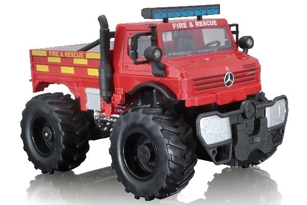 M-B U5000 Unimog (Fire Rescue) R/C 1:16 27Mhz in de groep SPEELGOED, KINDER- & BABYPRODUCTEN / Op afstand bestuurbaar / Afstand bestuurbare auto\'s bij TP E-commerce Nordic AB (A05091)